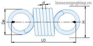 Gia công sản xuất lò xo kéo kiểu anh
